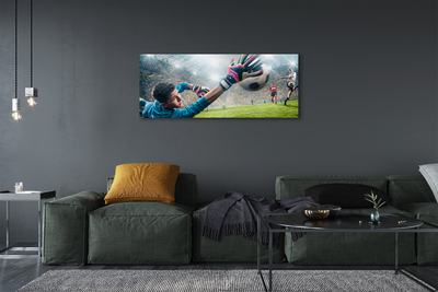 Quadro em tela Homem defendendo a bola