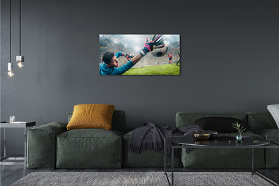 Quadro em tela Homem defendendo a bola