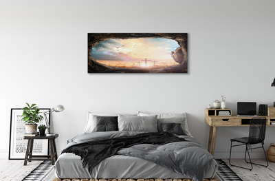 Quadro em tela Caverna cruza pássaros