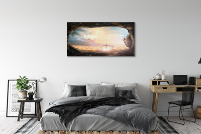 Quadro em tela Caverna cruza pássaros