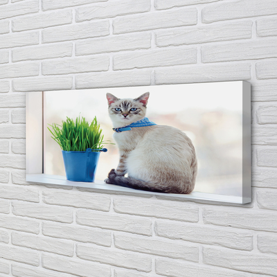 Quadro em tela Gato sentado