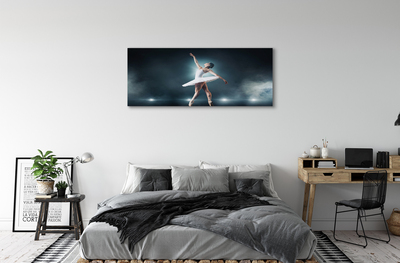Quadro em tela Vestido de balé branco feminino
