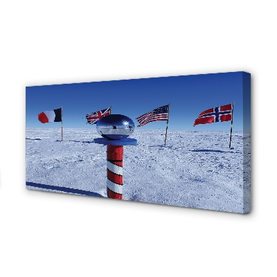 Quadro em tela bandeira brasileira