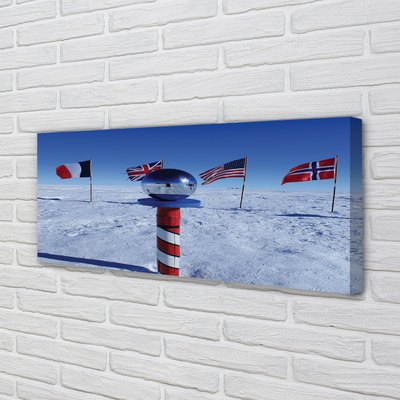 Quadro em tela bandeira brasileira