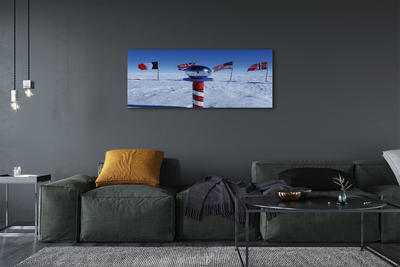 Quadro em tela bandeira brasileira