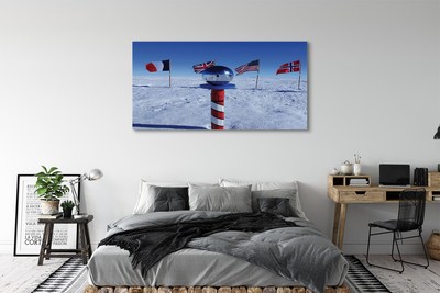 Quadro em tela bandeira brasileira