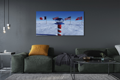 Quadro em tela bandeira brasileira