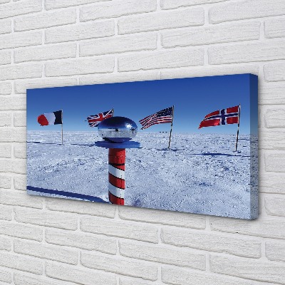 Quadro em tela bandeira brasileira