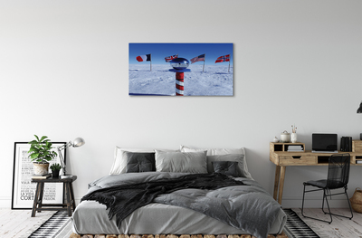 Quadro em tela bandeira brasileira