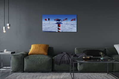 Quadro em tela bandeira brasileira