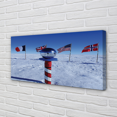 Quadro em tela bandeira brasileira