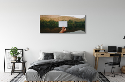 Quadro em tela Panorama da inscrição mão
