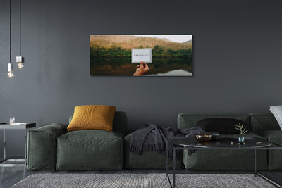 Quadro em tela Panorama da inscrição mão