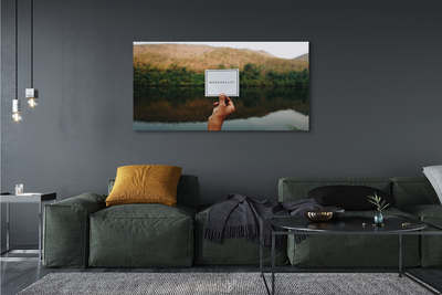 Quadro em tela Panorama da inscrição mão