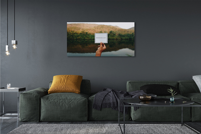 Quadro em tela Panorama da inscrição mão
