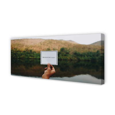 Quadro em tela Panorama da inscrição mão