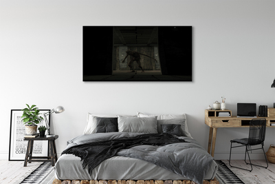 Quadro em tela Edifício zumbi escuro