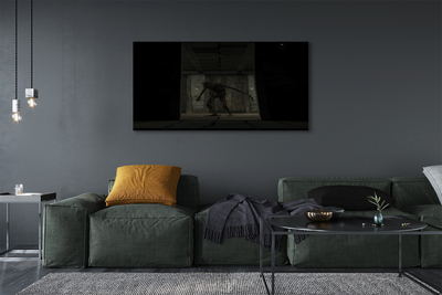 Quadro em tela Edifício zumbi escuro