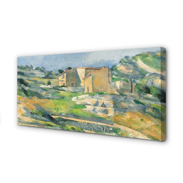 Pintura em tela Casas na Provença - Paul Cézanne