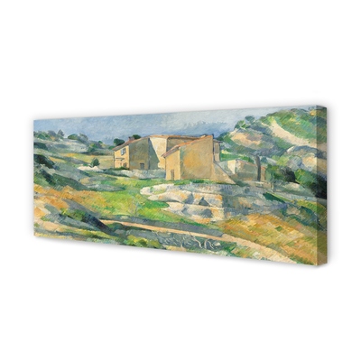 Pintura em tela Casas na Provença - Paul Cézanne