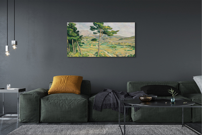 Pintura em tela Monte Santa Vitória e o Viaduto no Vale do Arco - Paul Cézanne