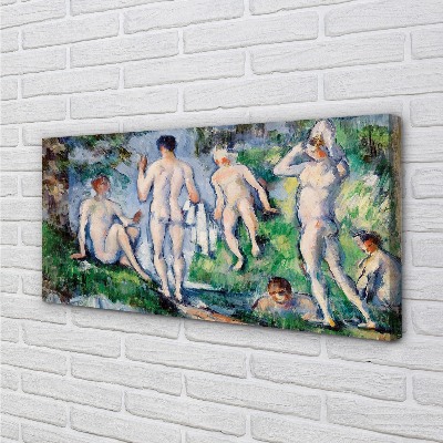Quadro em tela Banhistas - Paul Cézanne
