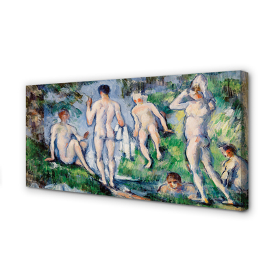 Quadro em tela Banhistas - Paul Cézanne