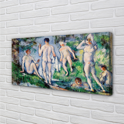 Quadro em tela Banhistas - Paul Cézanne