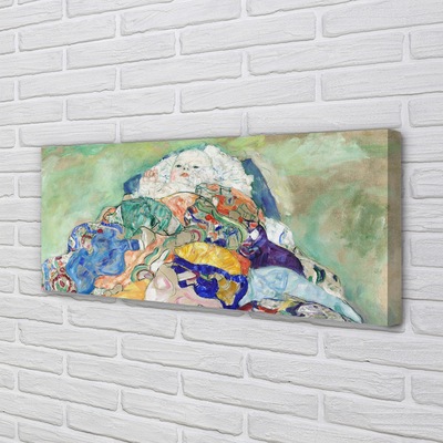 Quadro em tela Criança (berço) - Gustav Klimt