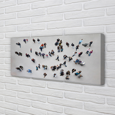 Pintura em tela Pessoas vistas de um pássaro