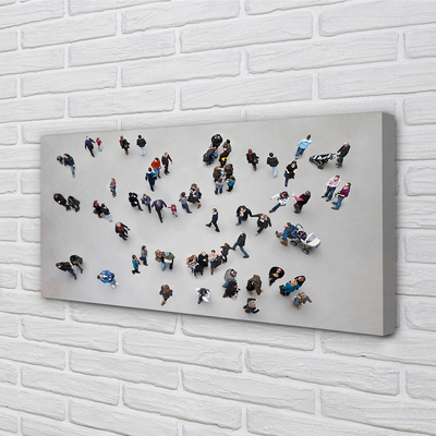 Pintura em tela Pessoas vistas de um pássaro