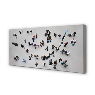 Pintura em tela Pessoas vistas de um pássaro