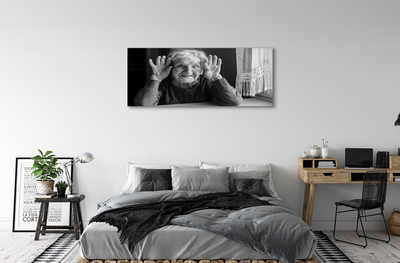 Quadro em tela Uma mulher idosa