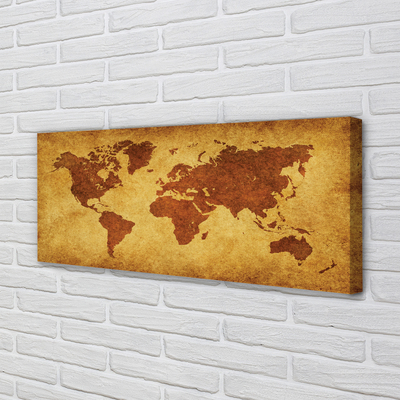 Pintura em tela Mapa marrom antigo