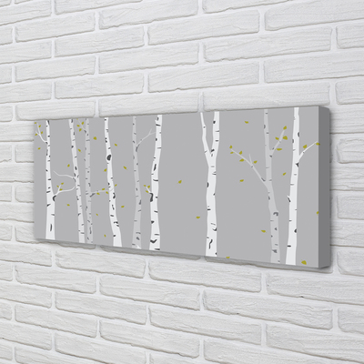 Quadro em tela Ilustração de uma bétula
