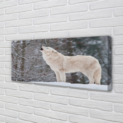 Quadro em tela Inverno na floresta dos lobos