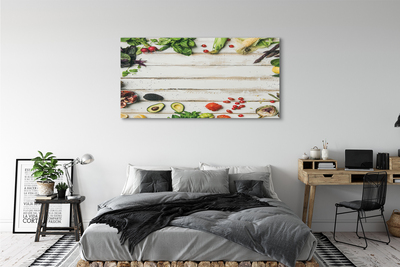 Quadro em tela Abacate, milho, espinafre