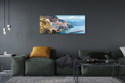 Pintura em tela Edifícios da Costa do Mar da Itália