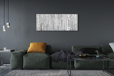 Pintura em tela Árvores florestais em preto e branco