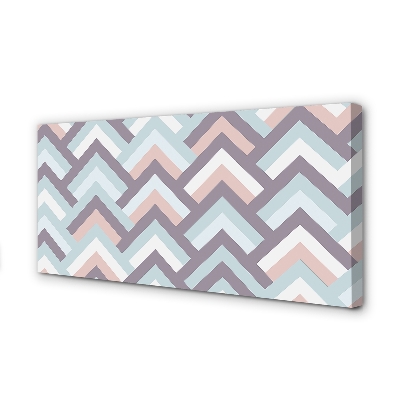 Pintura em tela Listras em espinha de peixe