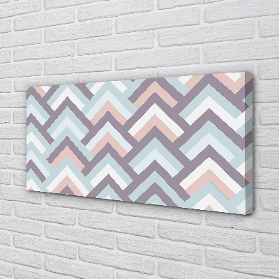 Pintura em tela Listras em espinha de peixe