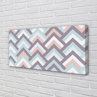 Pintura em tela Listras em espinha de peixe