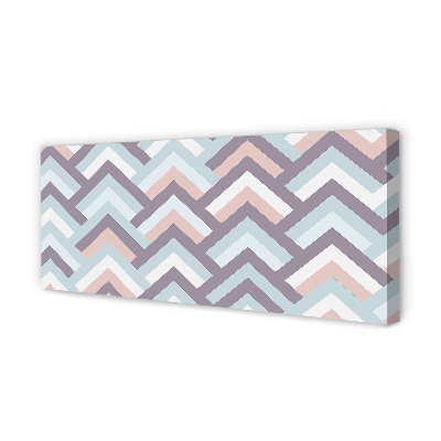 Pintura em tela Listras em espinha de peixe