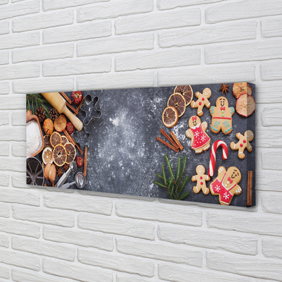 Pintura em tela Farinha de gengibre de Natal