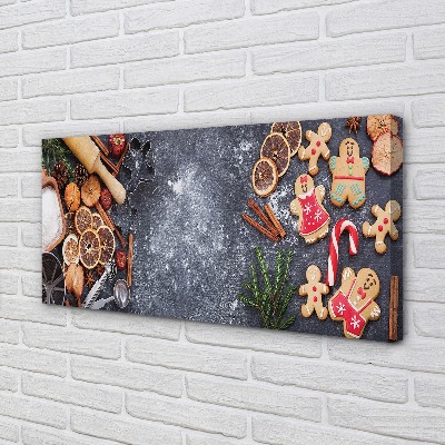 Pintura em tela Farinha de gengibre de Natal