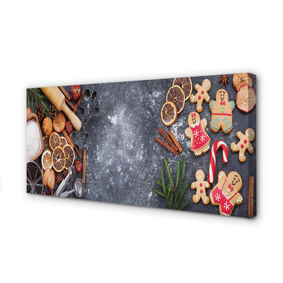 Pintura em tela Farinha de gengibre de Natal