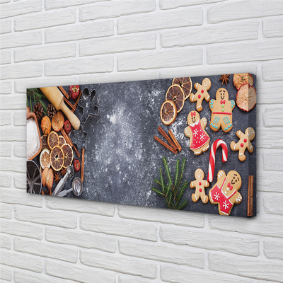 Pintura em tela Farinha de gengibre de Natal