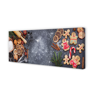 Pintura em tela Farinha de gengibre de Natal