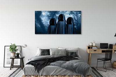 Pintura em tela Árvores da floresta figuras assustadoras