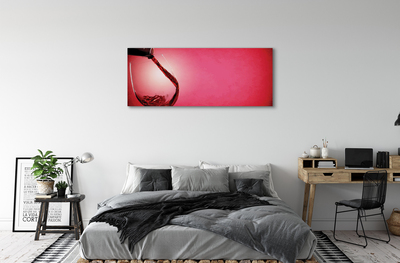 Pintura em tela Fundo vermelho, vidro à esquerda